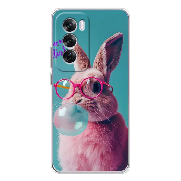 Чехол с принтом «Кролик в очках» для OPPO A5 5G