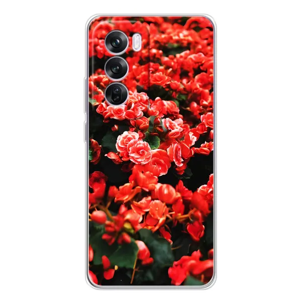 Чехол с принтом «Цветы красные» для OPPO A5 Чехол с принтом «Цветы красные» для OPPO A5