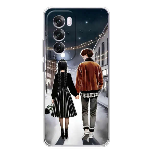 Чехол с принтом «Уэнздей и Тайлер» для OPPO A5 Чехол с принтом «Уэнздей и Тайлер» для OPPO A5