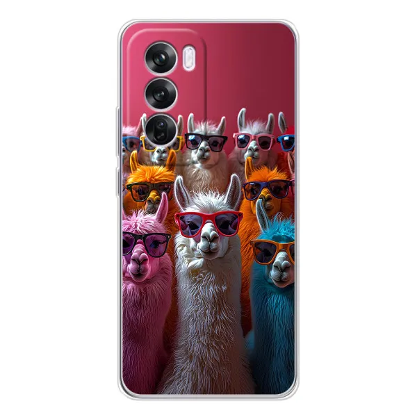 Чехол с принтом «Ламы в очках» для OPPO A5 Чехол с принтом «Ламы в очках» для OPPO A5