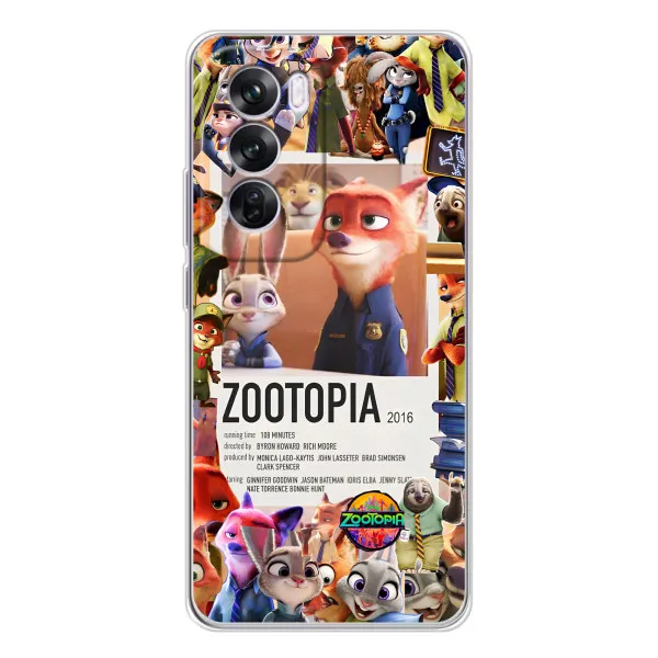 Чохол з принтом «Постер Зоотрополіс» для OPPO A5