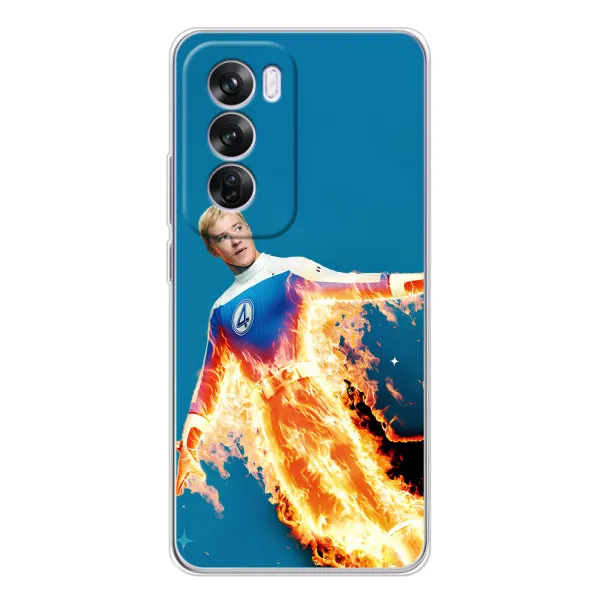 Чехол с принтом «Человек-факел в огне» для OPPO A5