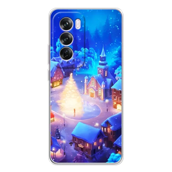 Чехол с принтом «Рождественский город» для OPPO A5
