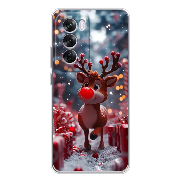 Чехол с принтом «Олень среди подарков» для OPPO A5