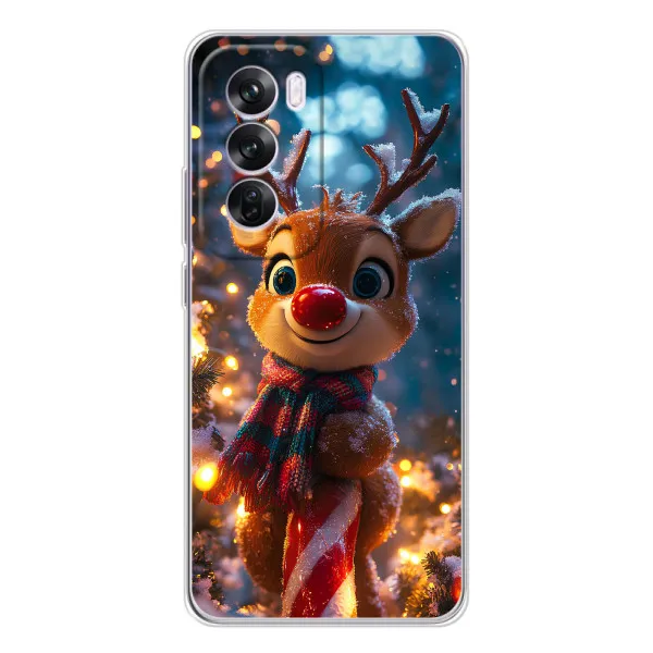 Чехол с принтом «Олень с шарфом» для OPPO A5