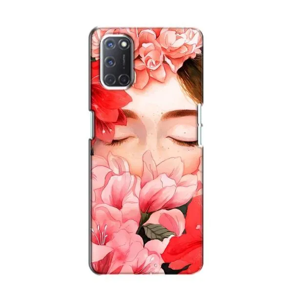 Чехол с принтом «Глаза в цветах» для OPPO A52