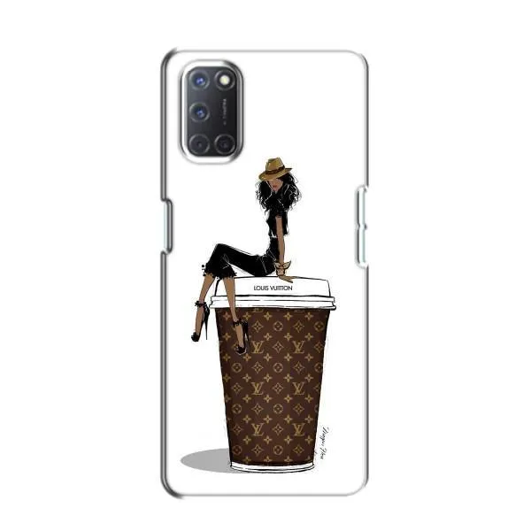 Чехол с принтом «кофе LOUIS VUITTON» для OPPO A52