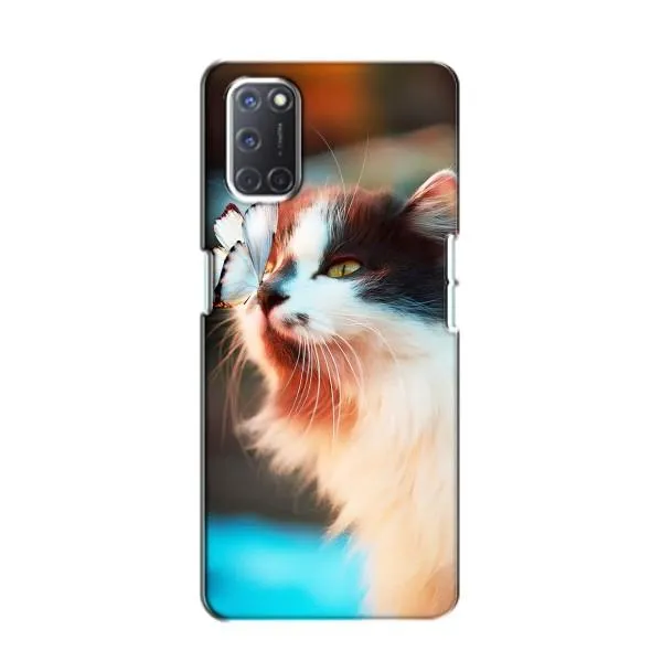 Чехол с принтом «Котик с бабочкой» для OPPO A52