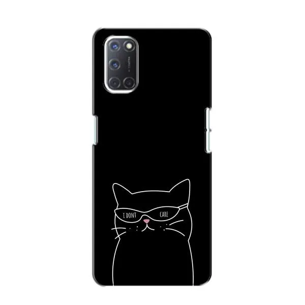 Чехол с принтом «Равнодушный кот» для OPPO A52 Чехол с принтом «Равнодушный кот» для OPPO A52