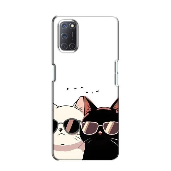 Чехол с принтом «Коты в очках» для OPPO A52 Чехол с принтом «Коты в очках» для OPPO A52