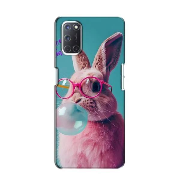 Чехол с принтом «Кролик в очках» для OPPO A52