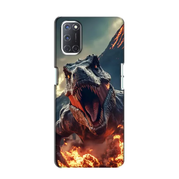 Чехол с принтом «Огненный динозавр» для OPPO A52