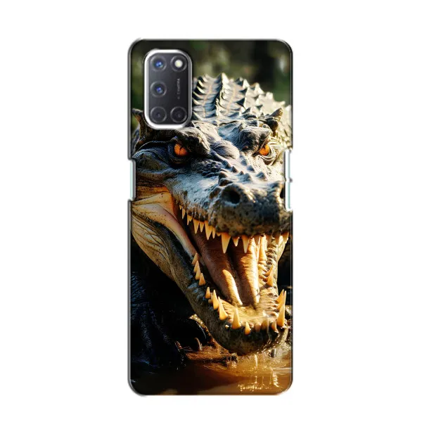 Чехол с принтом «Опасный крокодил» для OPPO A52