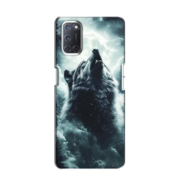 Чехол с принтом «Волк в облаках» для OPPO A52