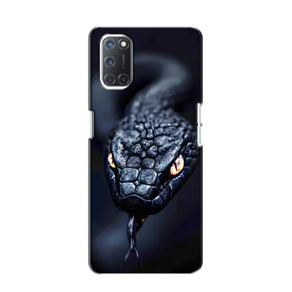 Чехол с принтом «Черная змея» для OPPO A52