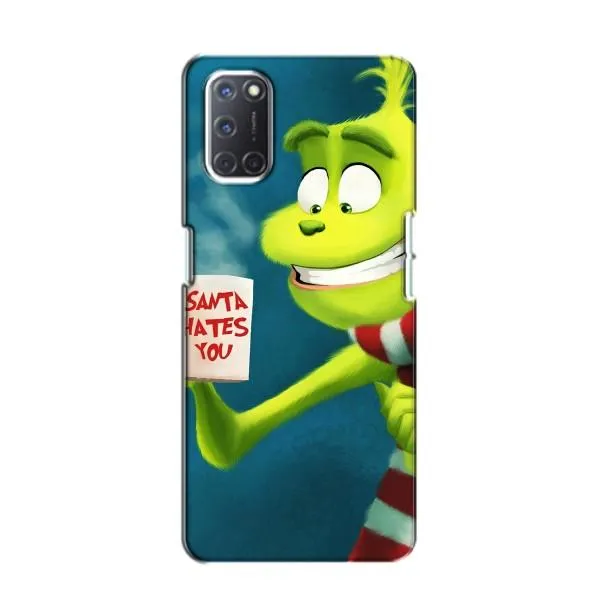 Чехол с принтом «Зеленый Гринч» для OPPO A52 Чехол с принтом «Зеленый Гринч» для OPPO A52