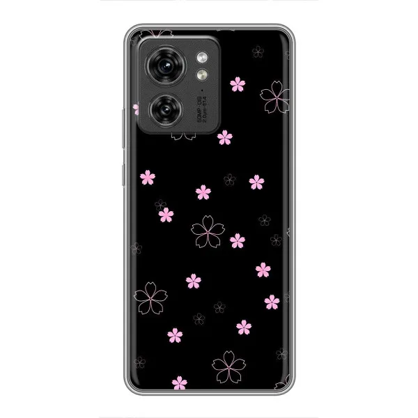 Чехол с принтом «Розовые цветы на черном» для OPPO A53 5g