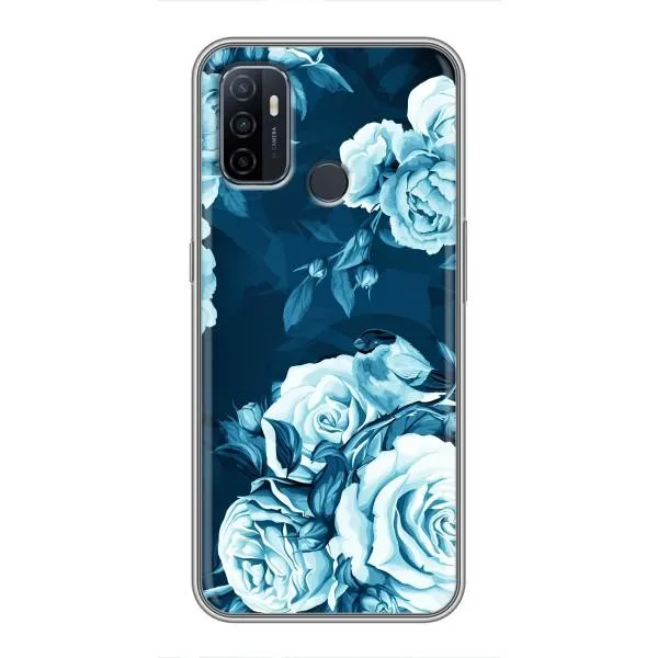 Чехол с принтом «Голубые Бутоны» для OPPO A53