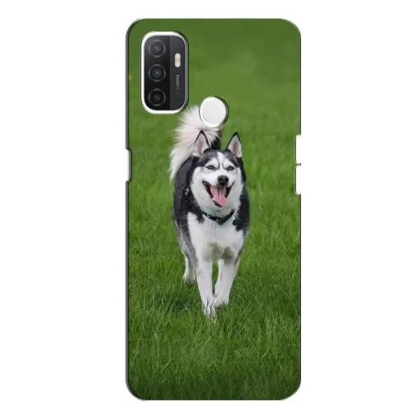 Чехол с принтом «Радостный Хаски» для OPPO A53