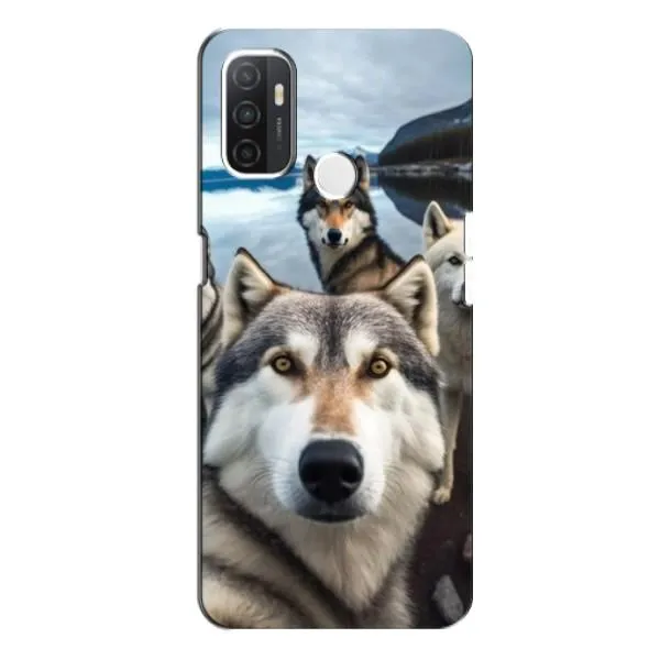 Чехол с принтом «Селфи ХАски» для OPPO A53