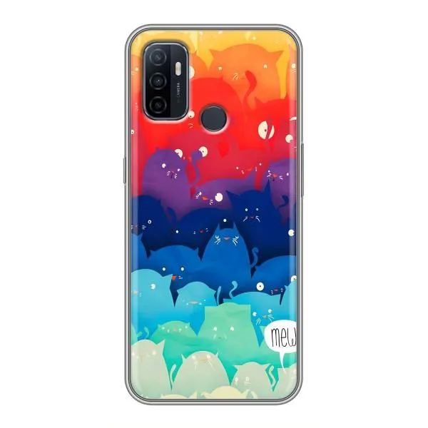Чехол с принтом «Mew» для OPPO A53