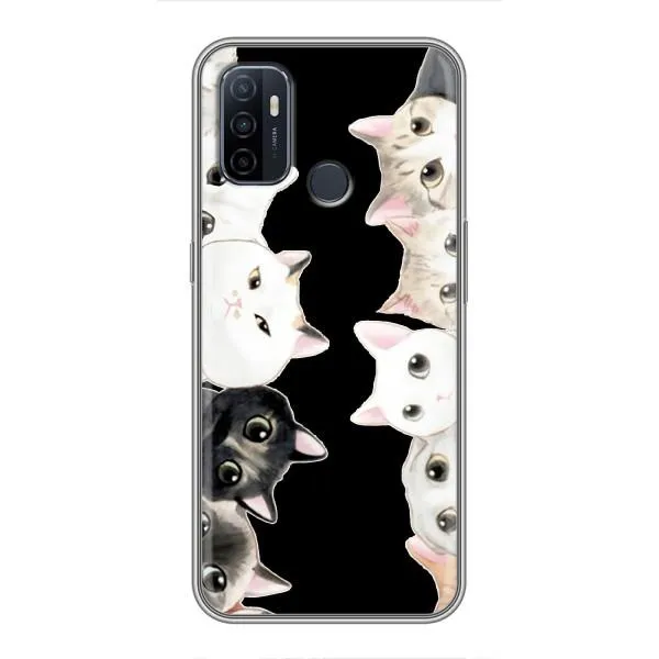 Чехол с принтом «Взгляд котов» для OPPO A53