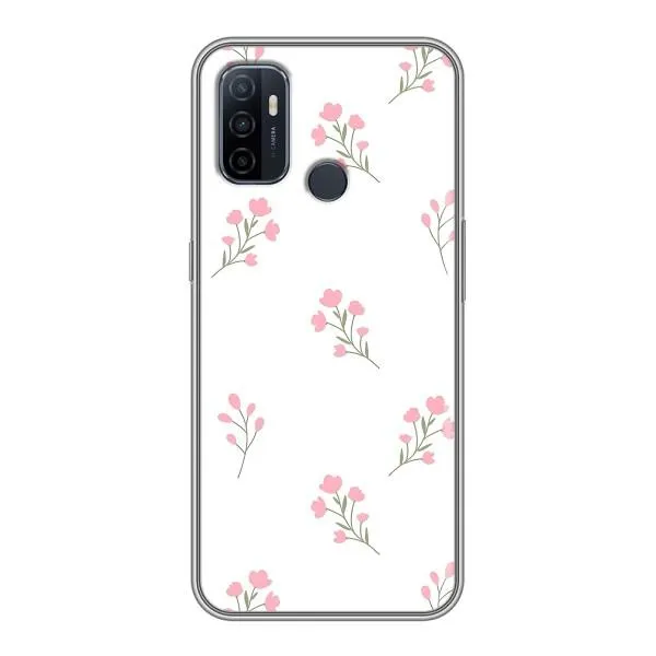 Чехол с принтом «Розовые цветы» для OPPO A53 Чехол с принтом «Розовые цветы» для OPPO A53