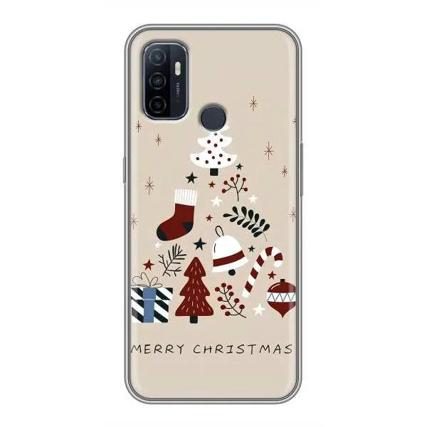 Чехол с принтом «Merry Christmas» для OPPO A53