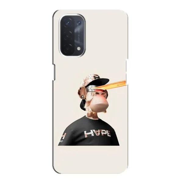 Чехол с принтом «обезьяна NFT в очках» для OPPO A54 (5G)