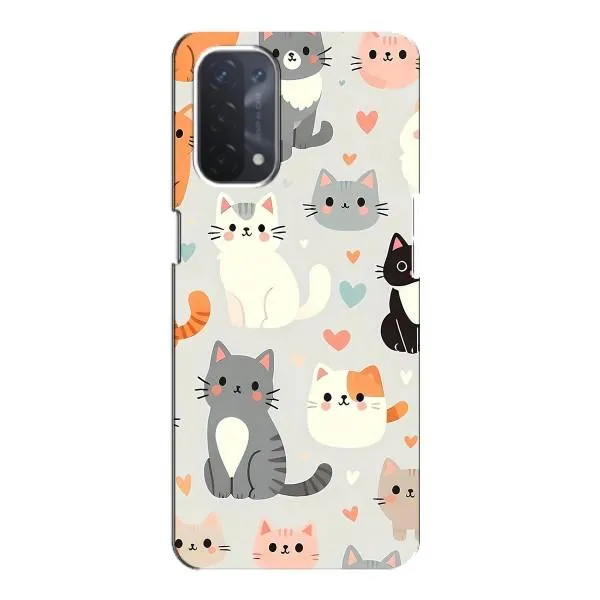 Чехол с принтом «Коллаж котов» для OPPO A54 (5G)