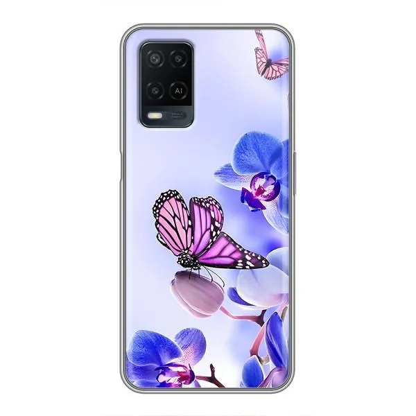 Чохол з принтом «Метелик на квітах» для OPPO A54 Чохол з принтом «Метелик на квітах» для OPPO A54