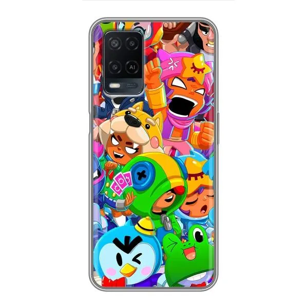 Чехол с принтом «Герои Бравл Старс» для OPPO A54