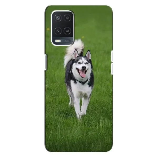 Чехол с принтом «Радостный Хаски» для OPPO A54