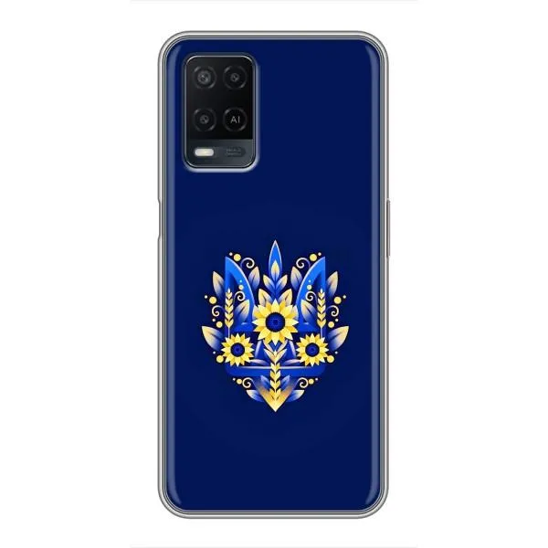 Чехол с принтом «Цветочный Герб» для OPPO A54