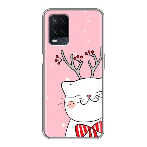 Чехол с принтом «Зимний кот» для OPPO A54