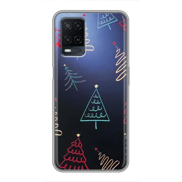 Чехол с принтом «Рождественские елки» для OPPO A54 Чехол с принтом «Рождественские елки» для OPPO A54