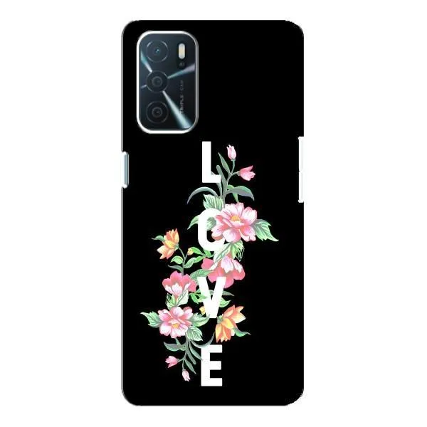 Чохол з принтом «Квіти LOVE» для OPPO A54s