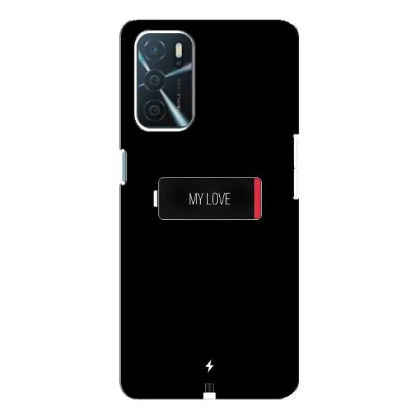 Чохол з принтом «Love battery» для OPPO A54s