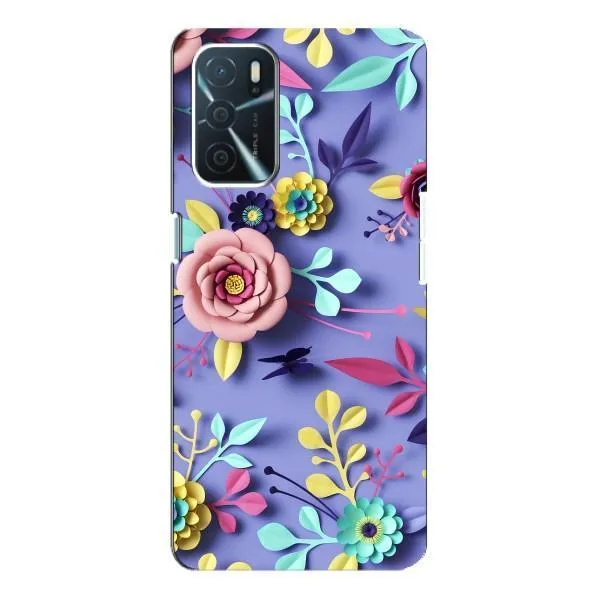 Чехол с принтом «Цветочный дизайн» для OPPO A54s