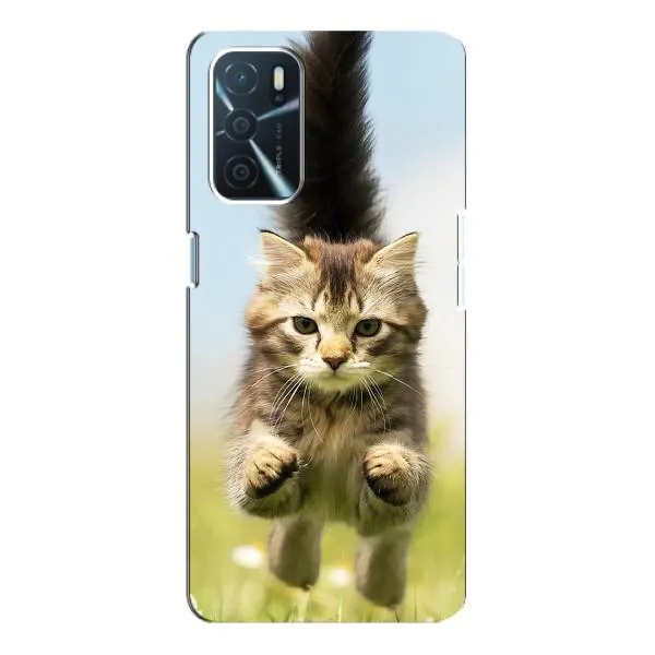 Чехол с принтом «Прыжок кота» для OPPO A54s Чехол с принтом «Прыжок кота» для OPPO A54s