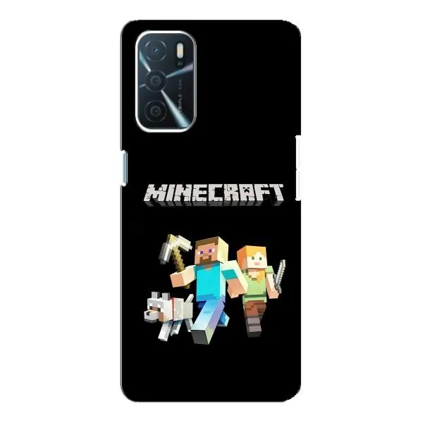 Чохол з принтом «герої Minecraft» для OPPO A54s
