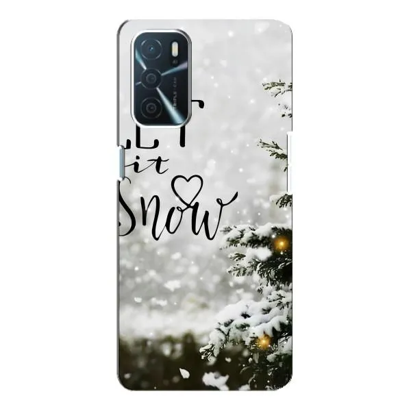 Чехол с принтом «Let it snow» для OPPO A54s
