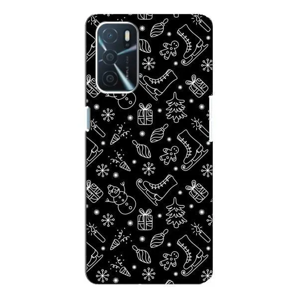 Чехол с принтом «Новогодний фон» для OPPO A54s