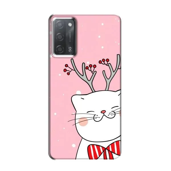 Чехол с принтом «Зимний кот» для OPPO A55