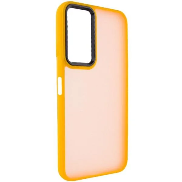 Чехол TPU+PC Lyon Frosted для Oppo A57s / A77s — Оранжевый — фото 1