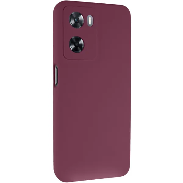 Чехол Silicone Cover Lakshmi Full Camera (AAA) для Oppo A57s / A77s — Бордовый — фото 1