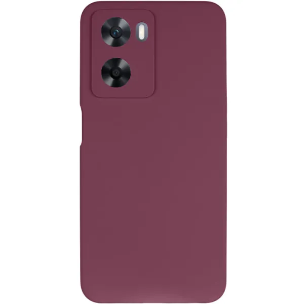 Чехол Silicone Cover Lakshmi Full Camera (AAA) для Oppo A57s / A77s — Бордовый — фото 2