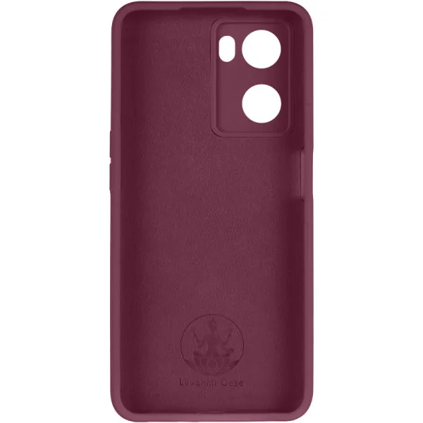 Чехол Silicone Cover Lakshmi Full Camera (AAA) для Oppo A57s / A77s — Бордовый — фото 3