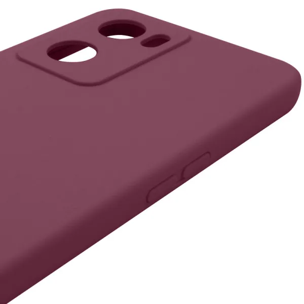 Чехол Silicone Cover Lakshmi Full Camera (AAA) для Oppo A57s / A77s — Бордовый — фото 4