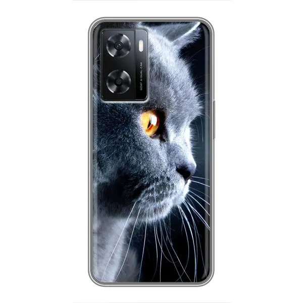 Чехол с принтом «Серый Кот» для OPPO A57s